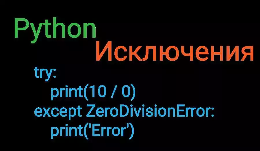 Что Такое Исключения В Python