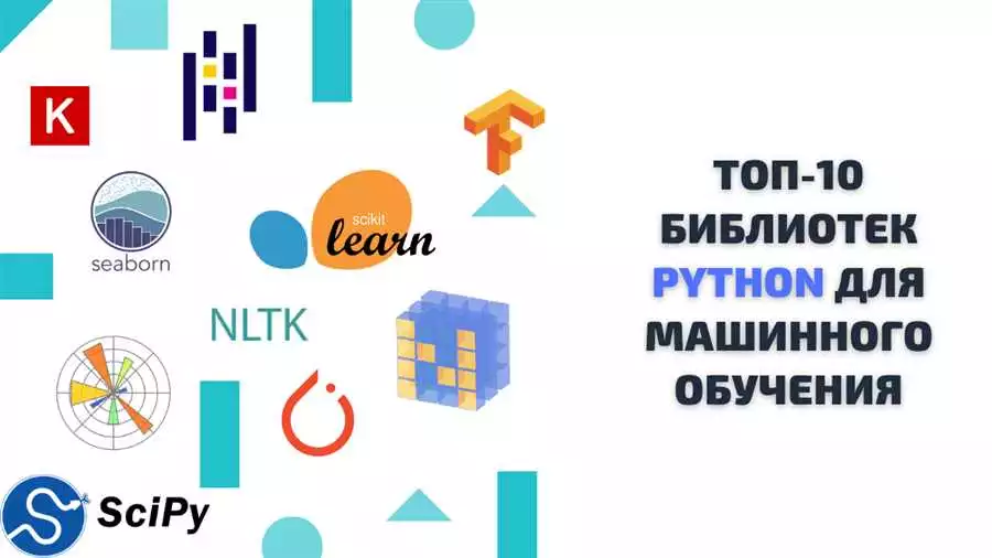Список самых популярных и эффективных библиотек и фреймворков для реализации машинного обучения на языке Python.